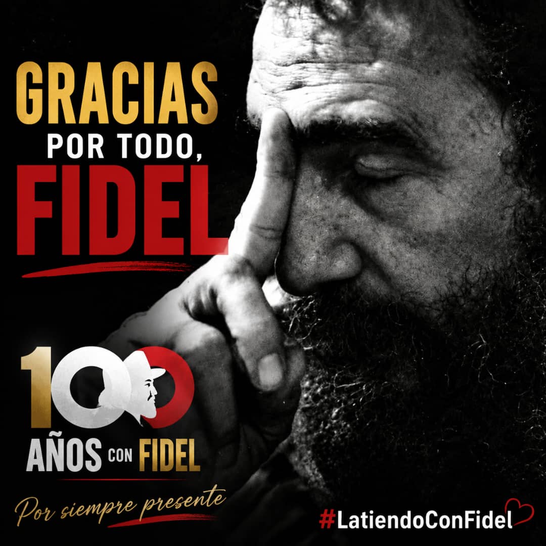 BelkysRamrezSn2's tweet photo. #FidelPorSiempre: “Nuestra batalla de ideas no cesará mientras exista el sistema imperialista, hegemónico y unipolar, convertido en azote para la humanidad y amenaza mortal para la supervivencia de nuestra especie”. 
#100AñosConFidel https://t.co/wBk8PoZ4w2