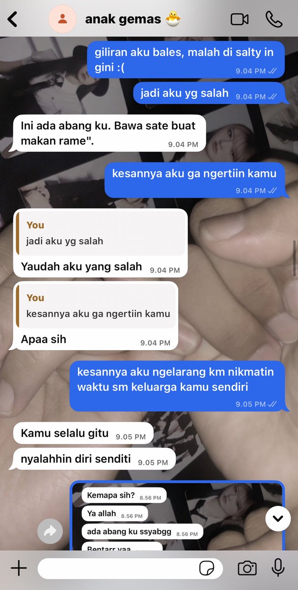 panggilsajamumu's tweet photo. debat panjang sampe dikatain bangsat cuma gara-gara bales "iya sayang" g di belakangnya cuma 1. 

kata gue tolol! https://t.co/SY67ix8pM5