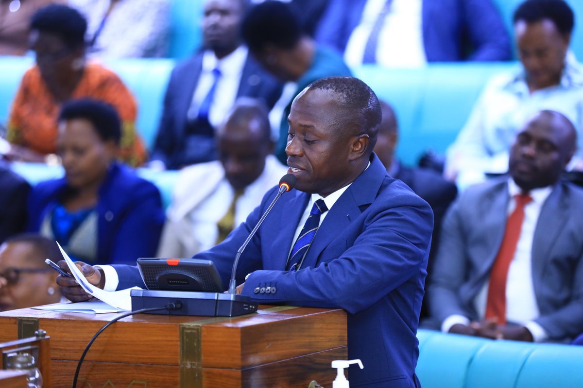 Parliament_Ug's tweet photo. State Minister for Sports, Hon. @OgwangOgwang has presented a statement on the Rwenzori Marathon which will take place on 22nd August 2026 in Kasese.

He said this event has grown into one of the most visible sporting occasions on our national calendar, and this year's edition will bring together participants drawn from close to 45 countries. #PlenaryUg