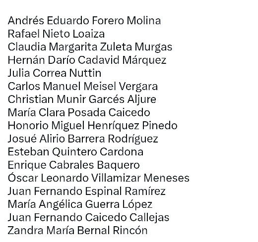 DonGatoOpina's tweet photo. Aquí están los 17 zurdos solapados del @CeDemocratico que avalaron la huida del hampón @petrogustavo al exterior para que no responda por sus graves delitos. Estos mismos fueron los que impidieron al Dr @JMAbuchaibe109 que adelantara el proceso de destitución contra este bandido. https://t.co/QSTemFm0ow