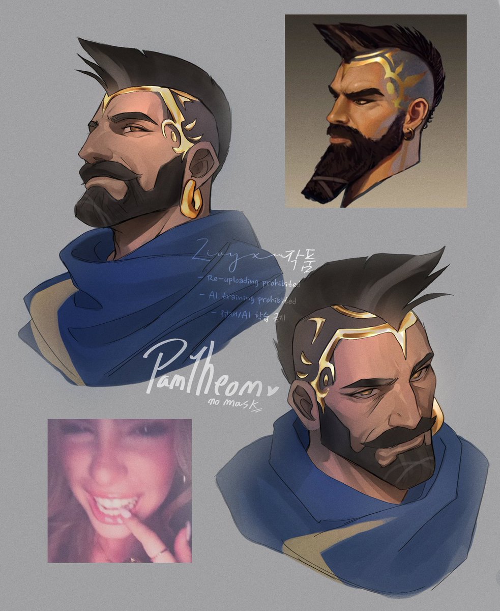 Zivyxen's tweet photo. I'm obsessed with the Cerberuskeeper's design, so I wanted to mix that design with the original one
#Pantheon #Leagueoflegends #lol https://t.co/TptKgMeOQr