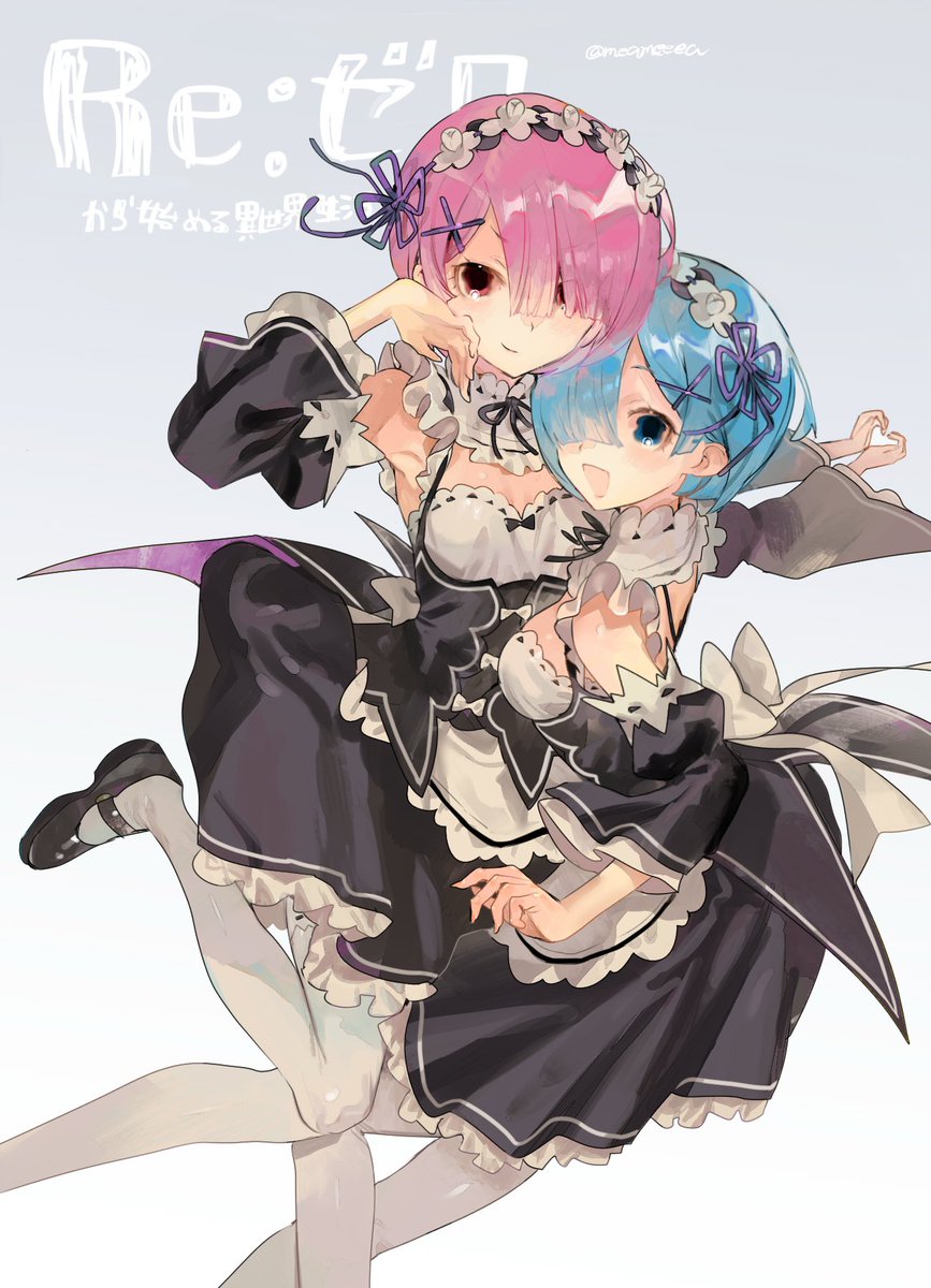 meameeea's tweet photo. リゼロを観ました　ラム(最推し)とレムが好きです https://t.co/saN4ABE6vm
