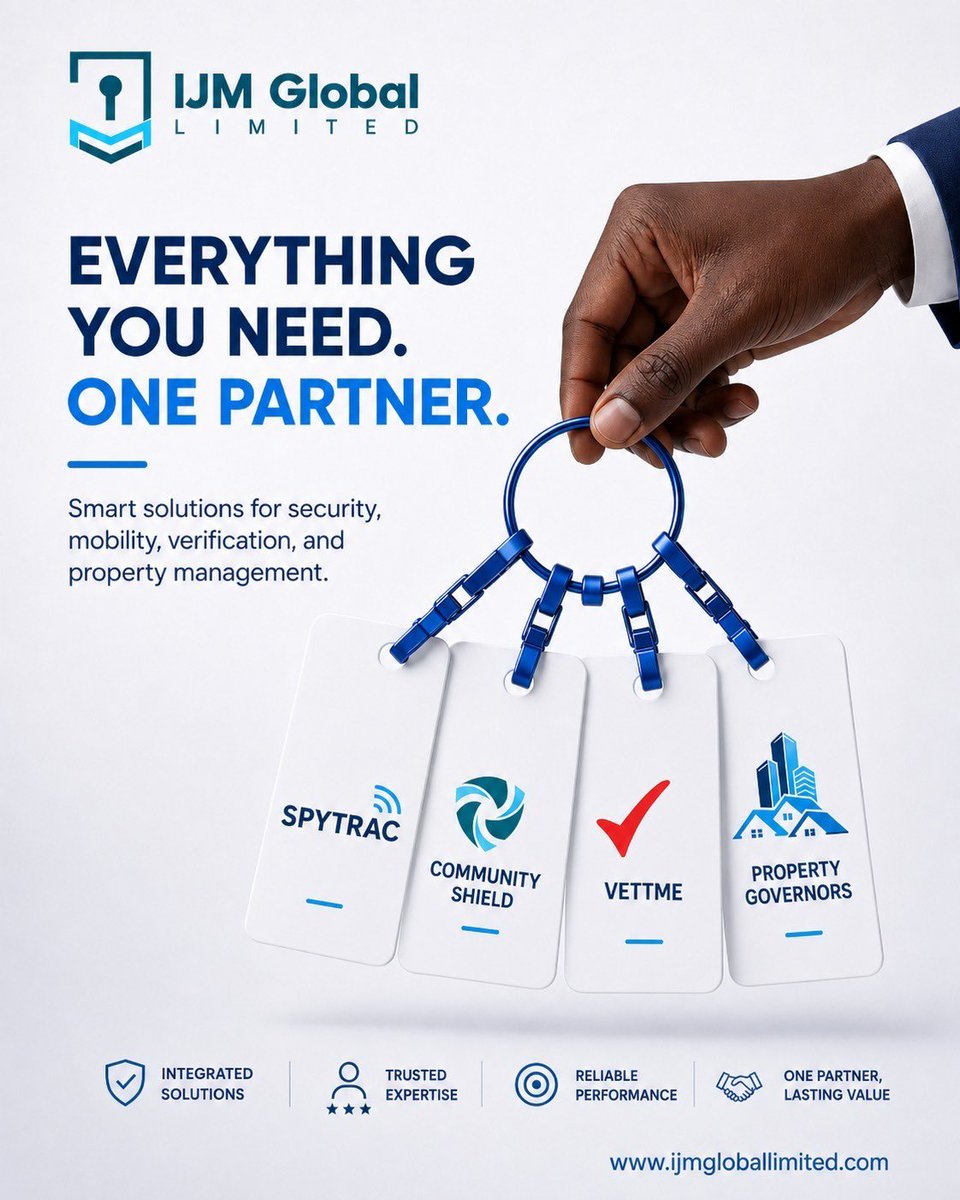 ijmgloballtd's tweet photo. Everything you need. One trusted tech partner.
IJM Global delivers:
🚘 Spytrac - Fleet management
🛡️ Community Shield - Estate security
✅ VettMe - ID verification
🏢 Property Governors - Property management
One partner. Multiple solutions.
https://t.co/ssRuenMhsE
#TechSolutions https://t.co/Ehb2pQSxQ3