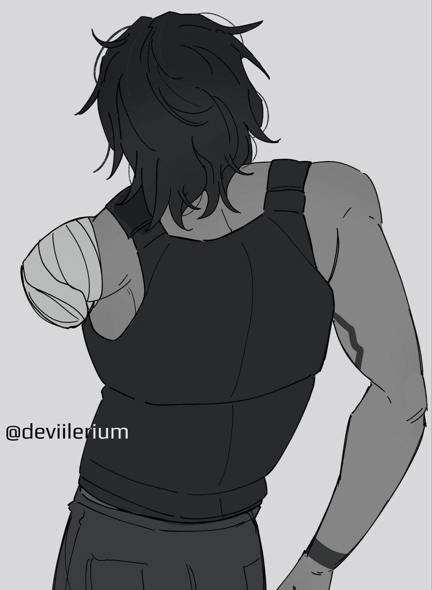 deviilerium's tweet photo. Quick doodle✌️sorry for no art uni is killing me🥲 https://t.co/yV0QZXmH3k