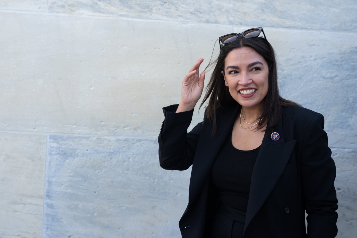 ReadBPdaily's tweet photo. Alexandria Ocasio-Cortez has overtaken Gavin Newsom as the top Democratic 2028 presidential contender on Polymarket, with a 19.1 percent chance of winning the nomination compared to his 17 percent. Jon Ossoff sits third at 15.4 percent. Neither AOC nor Newsom has announced or denied the prospect of a run. While prediction markets are not polls, the direction of travel is worth noting.