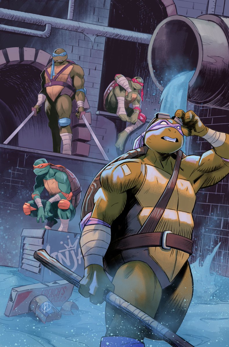 french86_'s tweet photo. TMNT sample cover, just for fun🐢
I’d love to do an official one someday!

#TMNT #teenagemutantninjaturtles #idwpublishing https://t.co/btM0cOJBl2