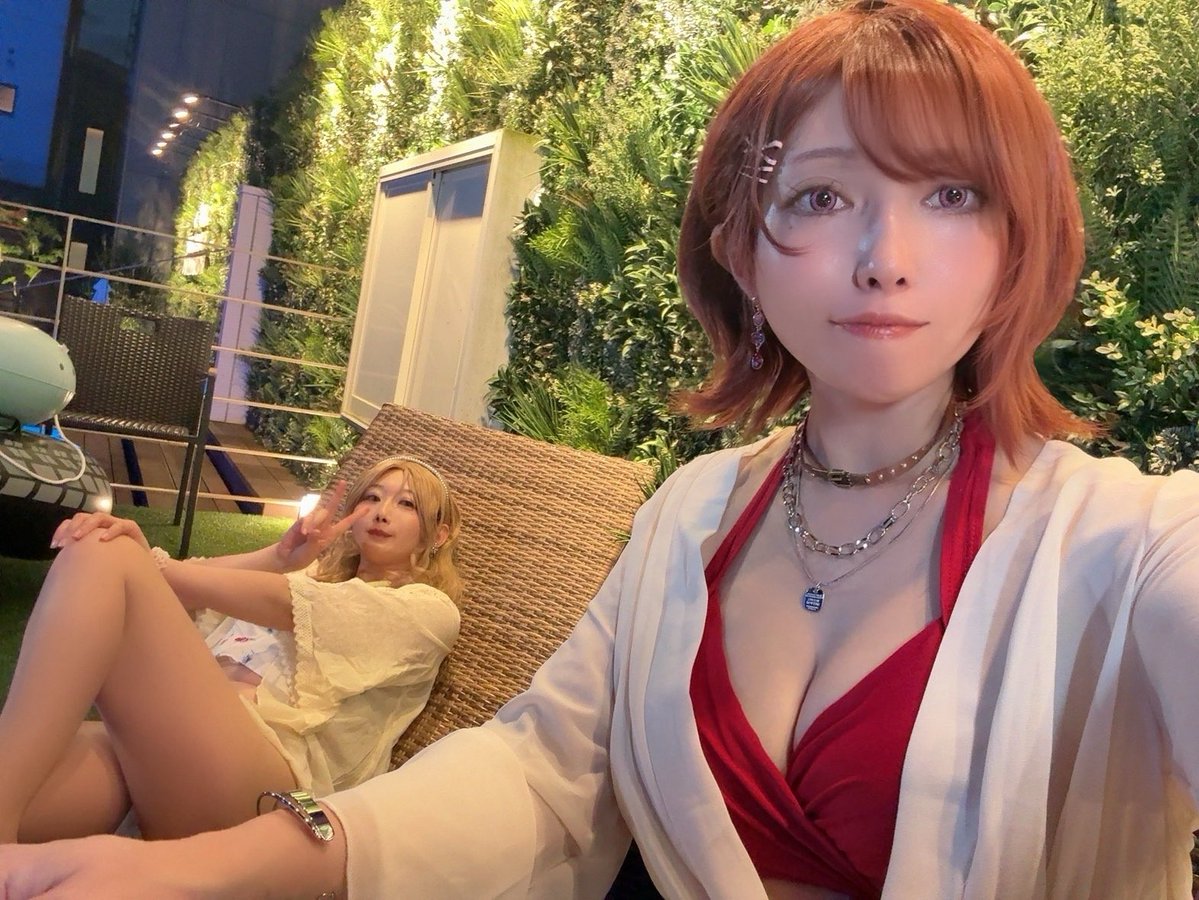 an____cos's tweet photo. ナイトプールないつかの🤳💛❤️

#島原コスプレの乱 #島コス夏の宴 
#ぽんばむ #cosplay #衣装製作 https://t.co/7NAczBruEd