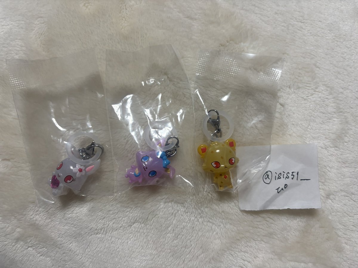 isis51___'s tweet photo. ジュエルペット めじるしアクセサリー2 交換

【譲】ルビー、ジャスパー、ルナ

【求】サフィー＞ガーネット

郵送優先、都内・神奈川手渡しも要相談で可能です。
検索からでもお気軽にお声がけください🍒 https://t.co/lMJzTfiLpP