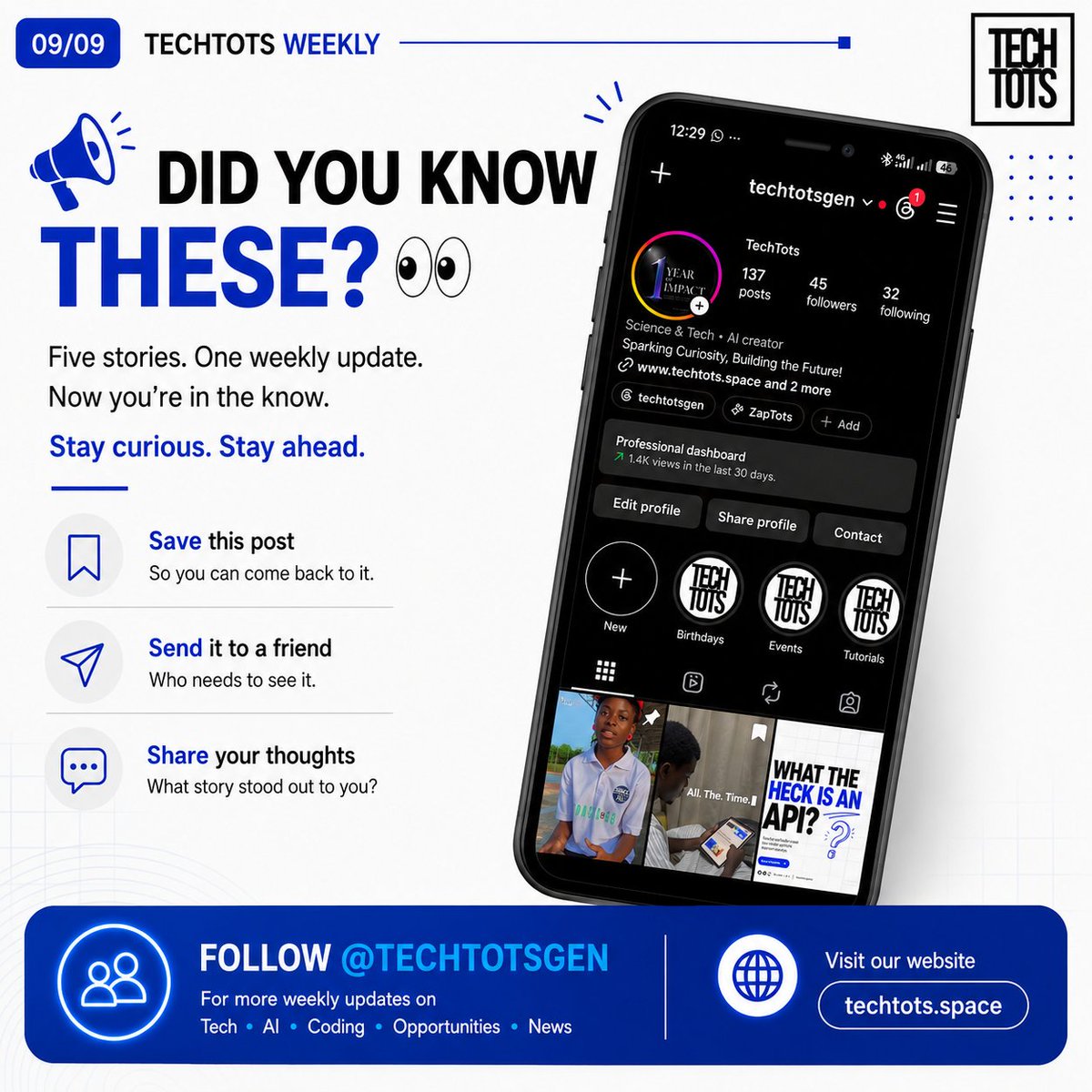 TechTotsGen's tweet photo. Now we're all in the know.
#techtots #techtotsweekly https://t.co/nTfFnd0E46