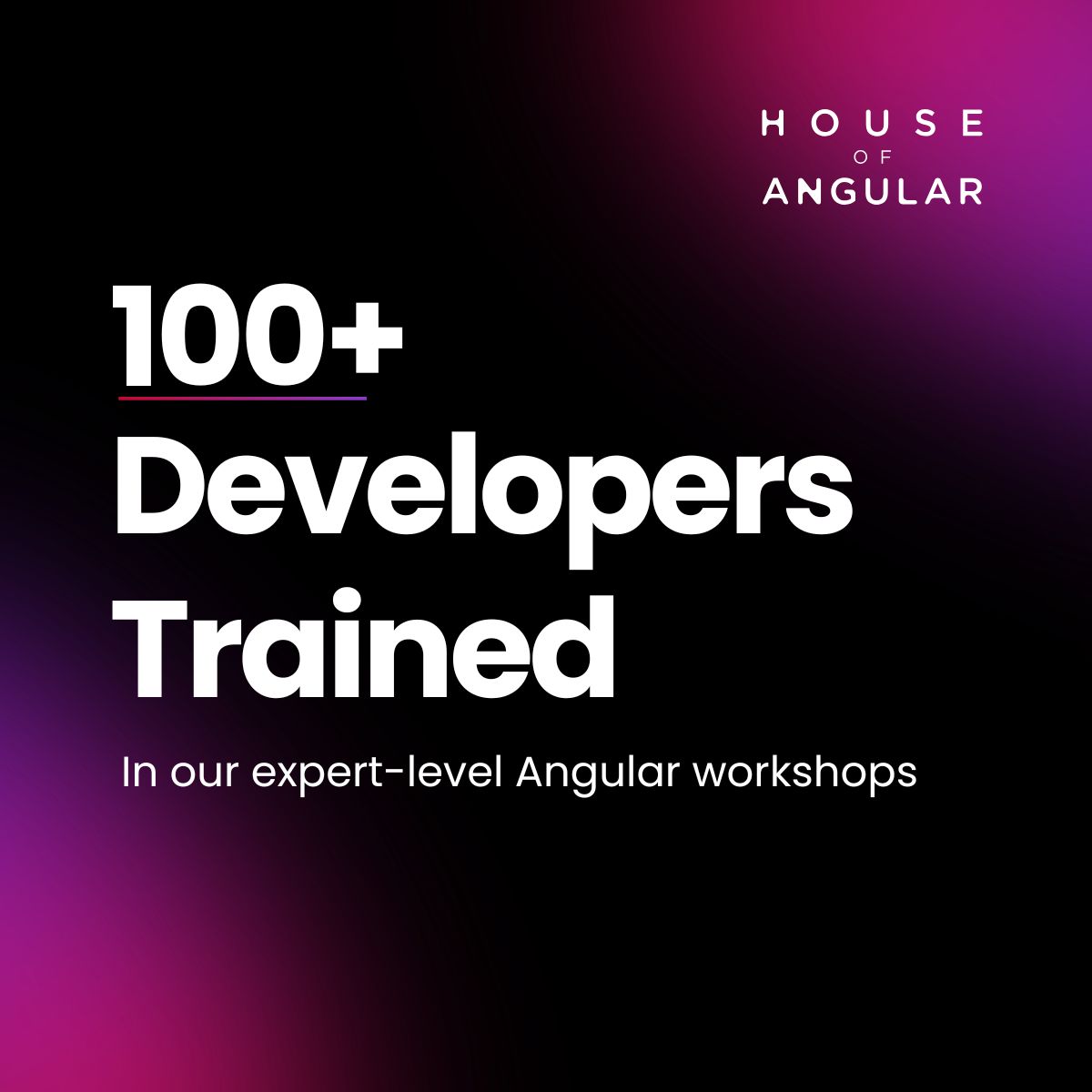 HouseOfAngular's tweet photo. We’ve officially trained 100+ devs in our workshops! 🎉

Congratulations to the developers who improved their #Angular skills with us.

🙌 Thank you to everyone who trusted us with their time and professional development.

More workshops already on the way, so stay tuned! https://t.co/GvdvJEnvjO