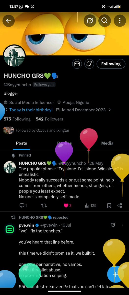 UkoBassey57980's tweet photo. Happy birthday @Boyyhuncho 
My brother since day 1
Wishing you all the very best in life https://t.co/O6ZvMPApda