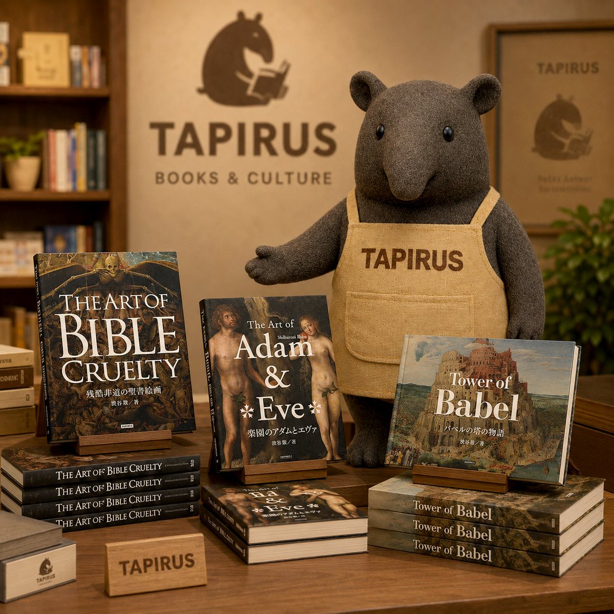 TAPIRUS_Sha's tweet photo. 名画でめぐる、聖書の世界。
アダムとエヴァ、バベルの塔、そして聖書に描かれた数々の物語――。
西洋絵画とともに楽しむ、TAPIRUSの聖書美術です。
ぜひどうぞ！📚🎨
➡︎https://t.co/0DiAmlQ3X7
➡︎https://t.co/1HWJfJFA3z 

#Kindle #電子書籍 #読書 #装丁 #書籍 #小説 #絵画 #美術 #美術館 https://t.co/VWV7hsDBeG