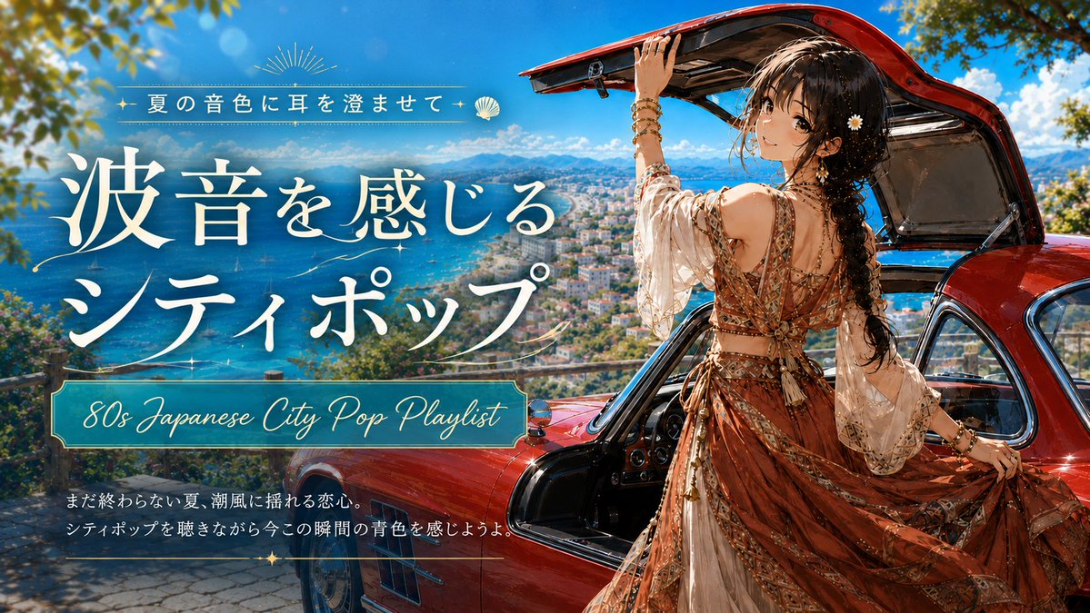 TokyoChillscape's tweet photo. 新しいプレイリスト、Youtube に公開しました✨️

リンクはコメント欄につけておきます♪

#citypop #シティポップ https://t.co/KAt1UFhs89