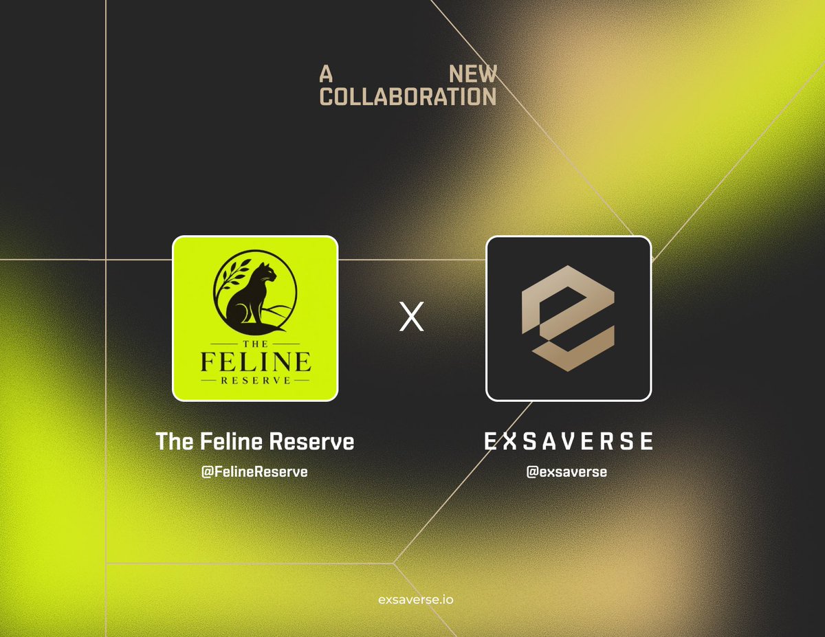 exsaverse's tweet photo. We’re announcing our collaboration with
@FelineReserve 🎆

Really grateful for this collaboration .  

The raffle is live on Discord. come and grab the spots! https://t.co/eFURTnhndA