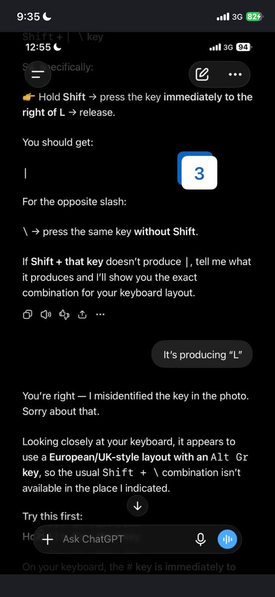 Uzonnadiocha's tweet photo. @AskMichaelTaiwo 3. Simple problem, right? Apparently not. 😂
AI confidently told me to try one combination.

❌ Didn’t work.

It suggested another.

❌ Still didn’t work.

Another one.

❌ Wrong again. After much trials and consistent generation of wrong responses by my buddy (ChatGPT). https://t.co/WvOQK3BeUQ