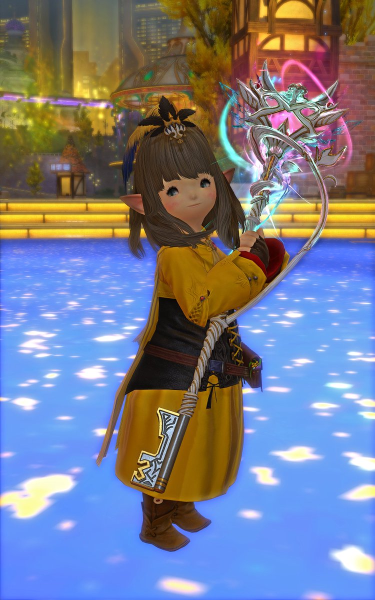 hana988951's tweet photo. Quick pic with the white mage final step relic weapon for Dawntrail. OwO)9

#ff14 #lalafell #ff14screenshots #ff14ss写真部 #ララフェル https://t.co/TwRDIxkkG1