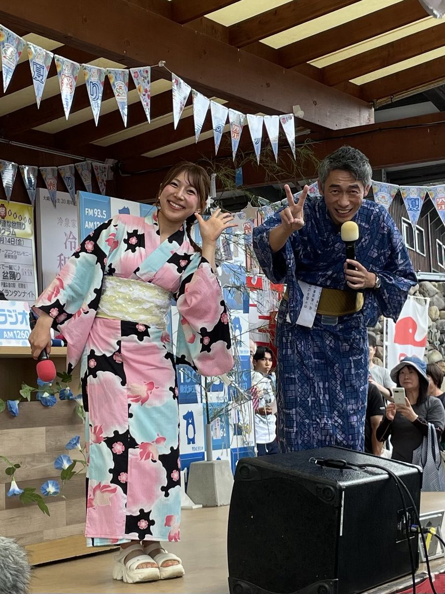 kumicks's tweet photo. @jungo_nosomaru 雨の中、お疲れ様でした🍀
楽しいひと時でした♪
淳吾さん、浴衣がよく似合ってましたよ❣️
お二人にカメラ目線いただきました📸✨ https://t.co/NDyo55pWa3
