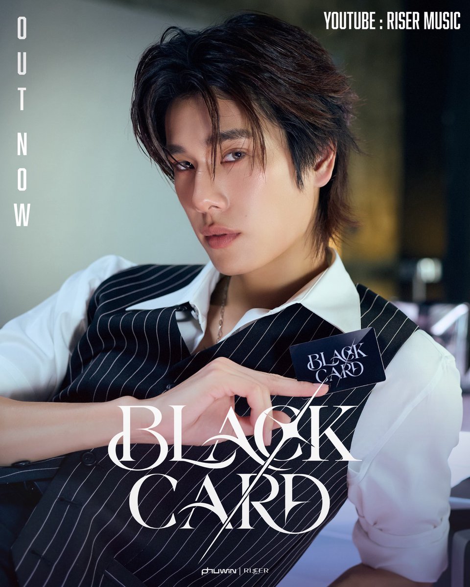 GMMTV's tweet photo. OUT NOW🕶️
#BlackCardPHUWINmv
Black Card - PHUWIN  

🎬YOUTUBE RISER MUSIC
https://t.co/anTHKW1rKU
🎧 available on all streaming platforms

#BlackCardPHUWIN
#phuwintang @phuwintang 
#RISERMUSIC
#GMMTV https://t.co/jZUESG3kla