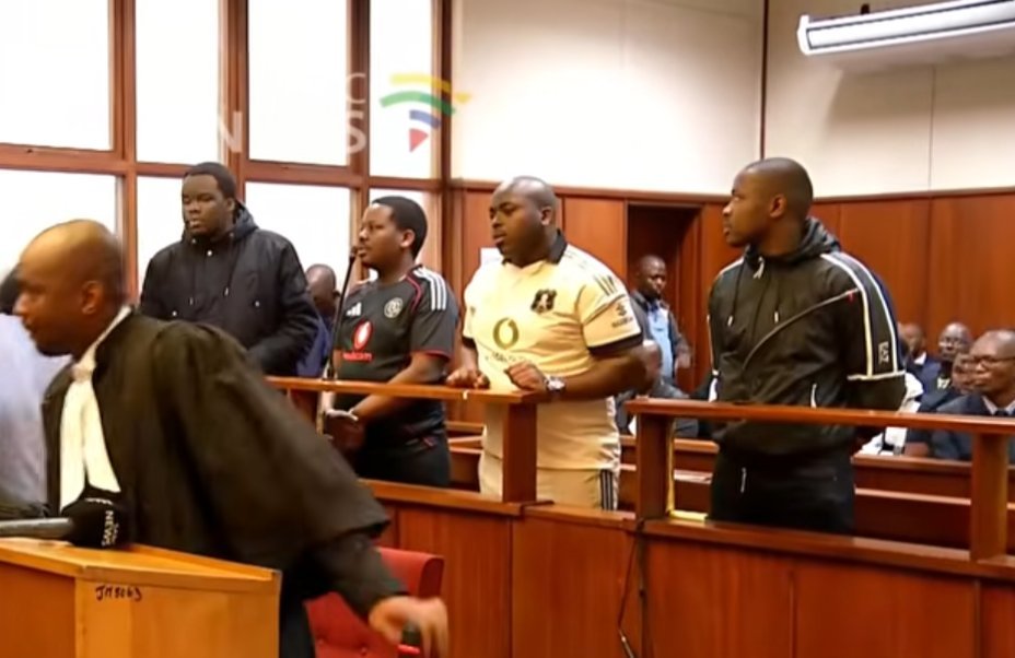 Patriot_S_A's tweet photo. BREAKING NEWS: Pirates supporters appeared in court on various criminal charges.
#MadlangaCommission
#SenzoMeyiwaTrial https://t.co/BeM5T2tNUZ