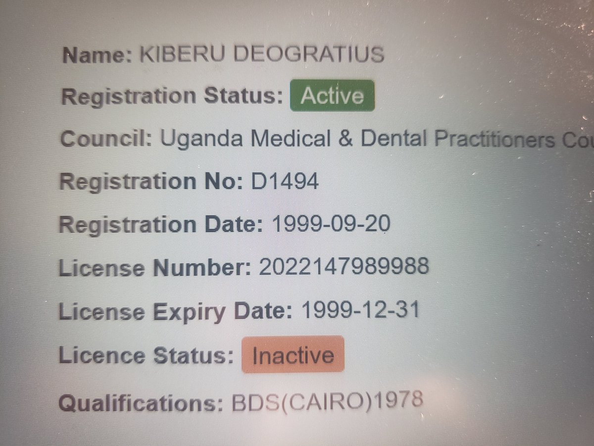 AhamedEmma's tweet photo. @MandisiAndy @Mosky_Mothapo Saw this on the uganda medical and dental practitioners council https://t.co/izAQCLKY0m