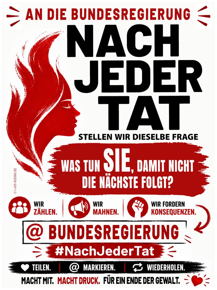 1BillionRisingD's tweet photo. 🔥 #Rheine #Traben #Trarbach #NachJederTat

Wir zählen. Wir mahnen. Wir fordern Konsequenzen.
PRÄVENTION jetzt! @Bundesregierung

🔥 Wir registrieren bereits 212 entsetzlichster Untaten von Männern gegen Frauen im Jahr 2026 allein in Deutschland:
▶️ https://t.co/lk7Yv9Yejf https://t.co/H4U8OtniMp