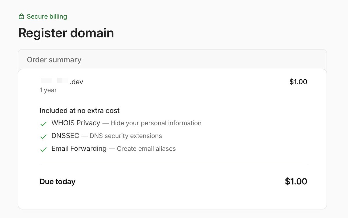 Jilles's tweet photo. CLOUDFLARE IS CHARGING $1 FOR A .DEV DOMAIN ARE YOU KIDDING ME?! https://t.co/OVDhSRRuO2