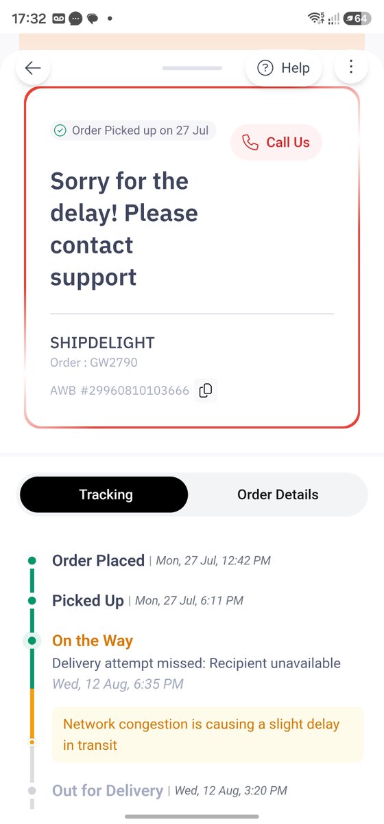 prateekstar's tweet photo. @delhivery 17 days has passed when can I expect the parcel to be delivered ??? https://t.co/VnG0EIrl7G