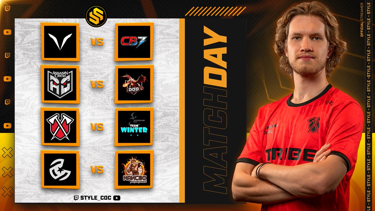 Style_coc's tweet photo. J U E V E S ! 🥳 

Se viene Día Top + arrancamos Evento en Twitch donde podréis conseguir emblemas únicos! ❤️

🏆 Triple Scoop Cup - Infinity Cup

✅ VATIC 🆚 CB7 Esports
✅ Assassin Crew 🆚 DOD Esports
✅ Tribe Gaming 🆚 Team Winter Legends
✅ Cuba Esports 🆚 Mancoc Esports

18:00🇪🇸 13:00🇦🇷 10:00🇲🇽

🟣 https://t.co/ElhfZjZPpN
🔴 https://t.co/sqfi8VBr9J