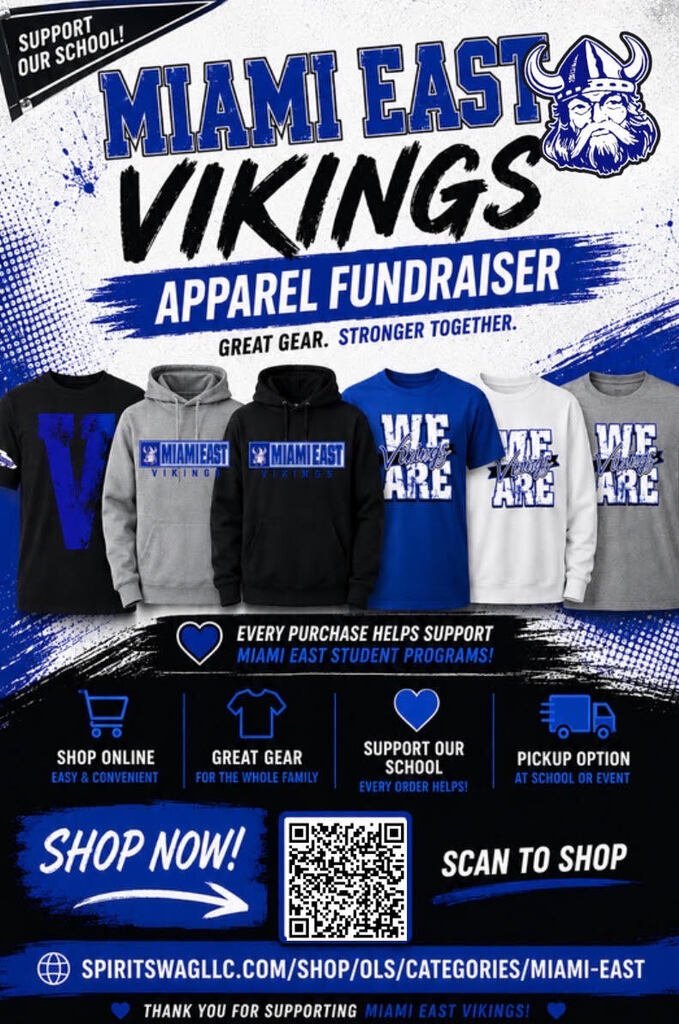 MiamiEast's tweet photo. Here is an opportunity to buy some Viking wear and support our cheerleaders. https://t.co/Vpjm0C1qvF