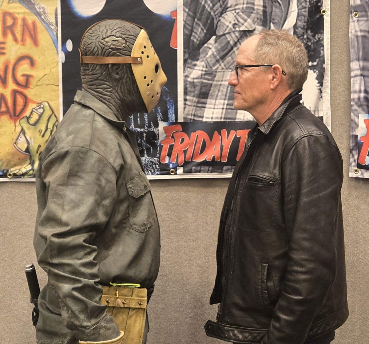 JasonTVoorhees's tweet photo. Jason Voorhees vs. Tommy Jarvis

(Thom Mathews is awesome! 2nd time meeting him and its an honor!!!) https://t.co/wsXObsMIdm
