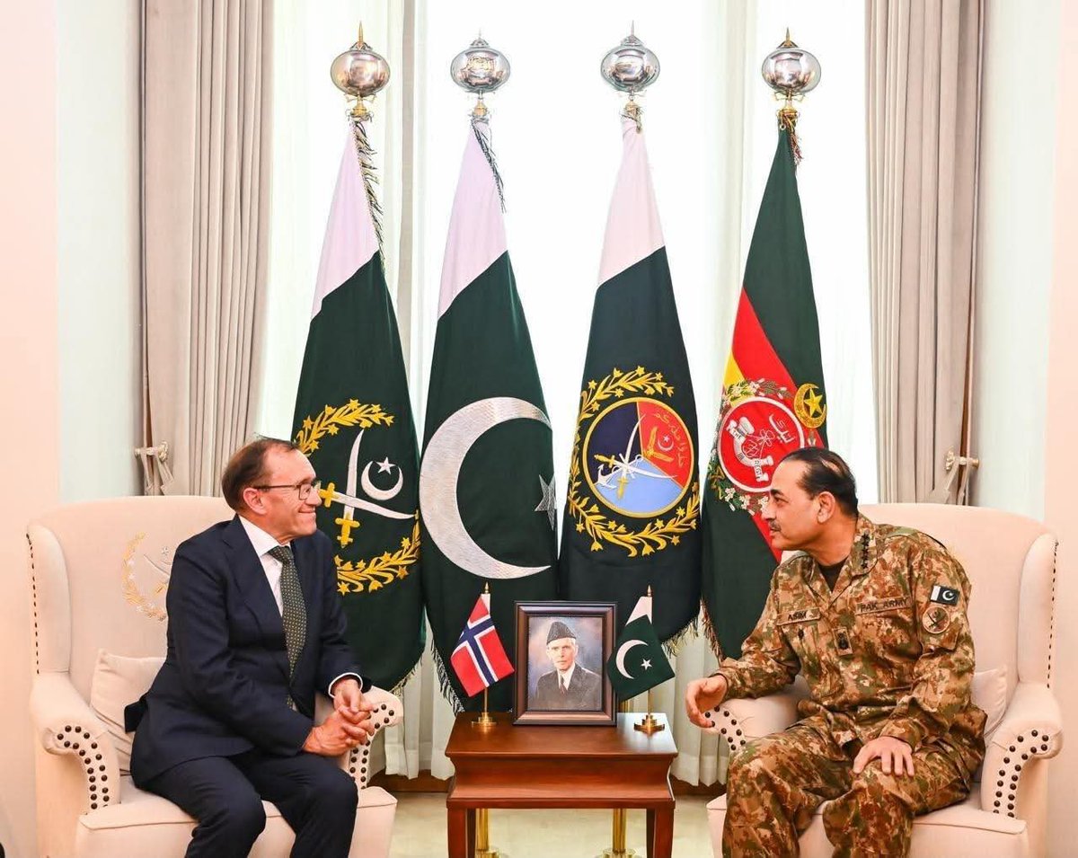 Norway's High-Level Delegation Engages with Pakistan's Military Leadership for Strategic Cooperation