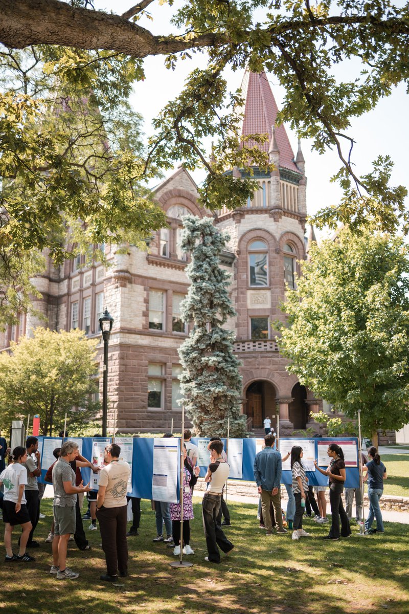 coop_ai's tweet photo. Last week, we welcomed 45 ambitious early-career researchers to @VicCollege_UofT for the fourth edition of our Cooperative AI Summer School. The first half of the week combined al fresco poster sessions☀️with lectures and office hours from leading researchers. https://t.co/V5TwOTDgTf