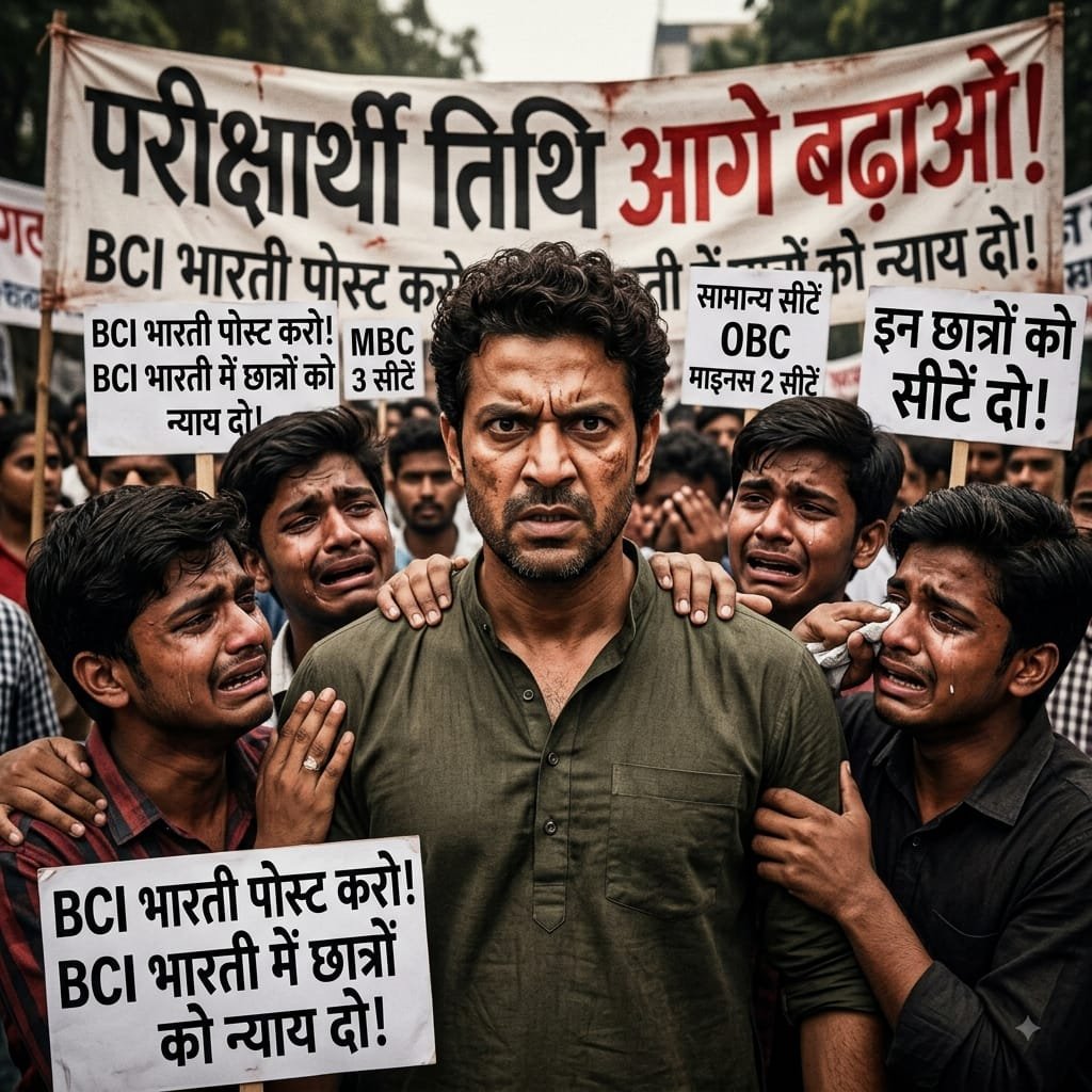 NSC1205's tweet photo. माइनस सीटों का घिनौना खेल रचकर युवाओं का जीवन तबाह कर दिया! @PMOIndia @AmitShah @BhajanlalBjp @RajCMO @MadanDilawar 6903 पदों की फाइल दबाना तानाशाही है! आलोक राज तेरी तानाशाही नहीं चलेगी! परीक्षा टालो!
#Postpone_BCI_Exam
@AlokRajRSSB @News18Rajasthan @AshokGehlot51 https://t.co/0DnMI0thN5