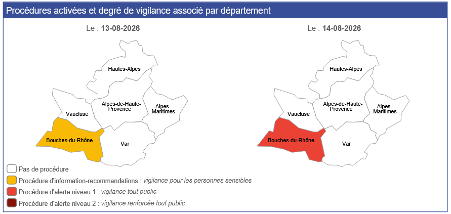 Image de Préfet de la région Provence-Alpes-Côte d'Azur - #AlertePollution |🔴Dès le vendredi 14 août,
Préfet de la région Provence-Alpes-Côte d'Azur active l
