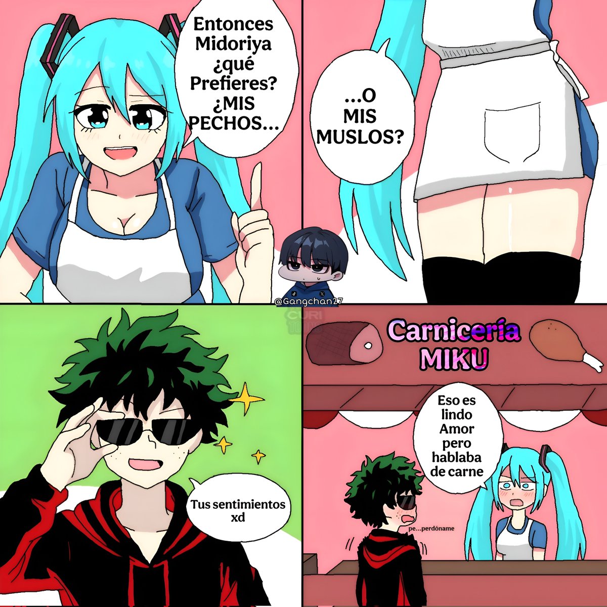 GangChan27's tweet photo. Te equivocaste Midoriya ✍️🦔 #Izumiku https://t.co/9tTokTnm5w