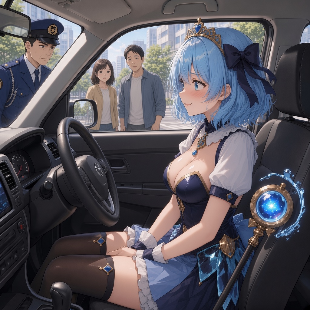 kyattle's tweet photo. 車の運転席楽しい😊
あれ、警察の方が外から私に話してる。
運転免許証、職務質問どうしよう😰

お茶目なアクアちゃんでした🦋
#AIart️️️️️️️️️️️️️️️️️️️️️️️️️️️️️️️️️️️️️️️️️️️️️️️️️️️ #マジカルスパークル https://t.co/a9uFn4I5EB