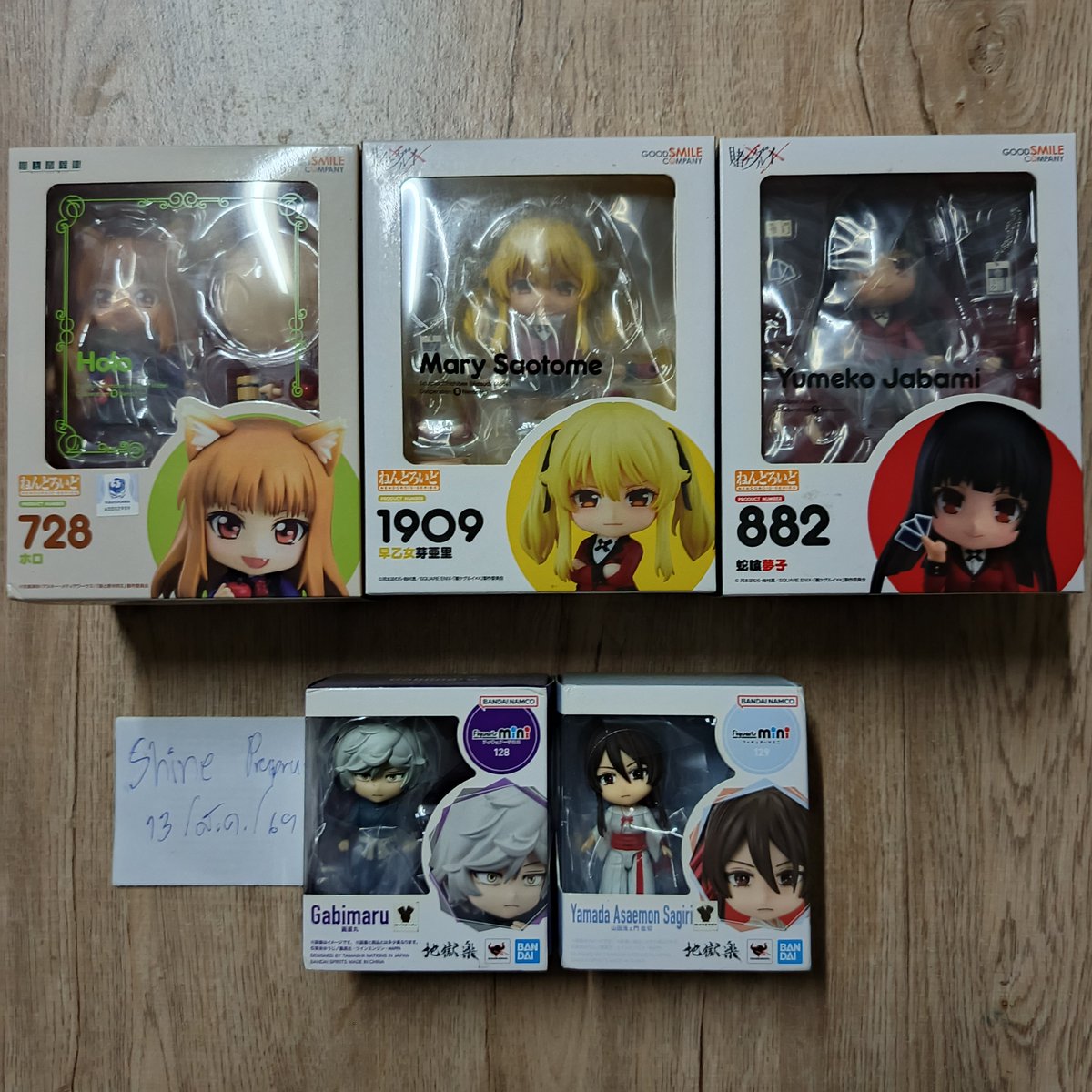 salmonpxx's tweet photo. ปล่อย Nendoroid มือ1 ครับ
728 Holo = 1,000
882 Yumeko = 1,000
1909 Mary = 1,000

mini fig Gabimaru = 300
mini fig Sagiri = 300

มีค่าจัดส่ง 55 ครับ
สนใจ ib หรือเม้นท์ได้เลยครับ

#ตลาดนัดNendoroid #ตลาดนัดด๋อย #ตลาดนัดjigokuraku #สาวหมาป่ากับนายเครื่องเทศ #โครตเซียนโรงเรียนพนัน https://t.co/FlB9opxomW