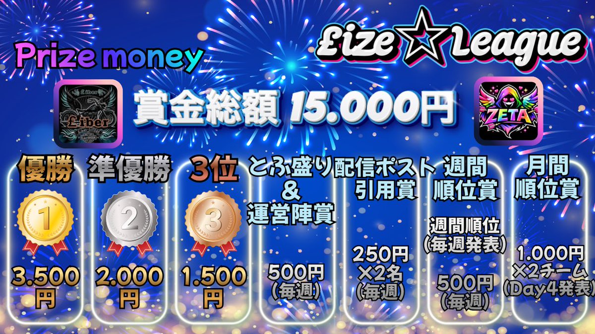 _0tofu's tweet photo. 【 LZL 〜£ize☆League〜８月度 day❷ 実況🎙 】

8/13 22:00〜3戦

£iber ✖️ ZETA 主催 ３スクリーグ戦継続開催🔥
今月も"配信ポスト引用賞"あり🌟

✅引用RPのお題✅
✈️今までで一番よかった旅行先*⋆✈
※理由も添えて💕︎

"こしあん組"と"にくろす"が大接戦👑
day❷で暴れるのはどのチームだ❔❕

🔗 ⇒ https://t.co/fPl4nsLJpz

#とふちゅーぶ◻️