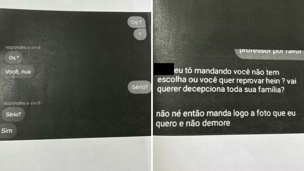 diarioonline's tweet photo. Professor do Paraná é investigado por exigir foto de adolescente nua: 'você quer reprovar?'

Suspeito foi alvo de mandado de busca e apreensão no último sábado (8). https://t.co/UeUApt9LnR