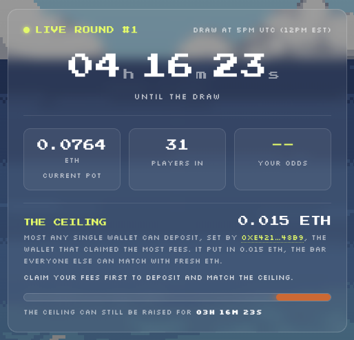 Turtlefees's tweet photo. 31 players so far and only 4h15 to pick the winner of the first ever $ETH jackpot and Legendary Turtle!
https://t.co/cB2oZwL7aK https://t.co/8rNZBw0lWh