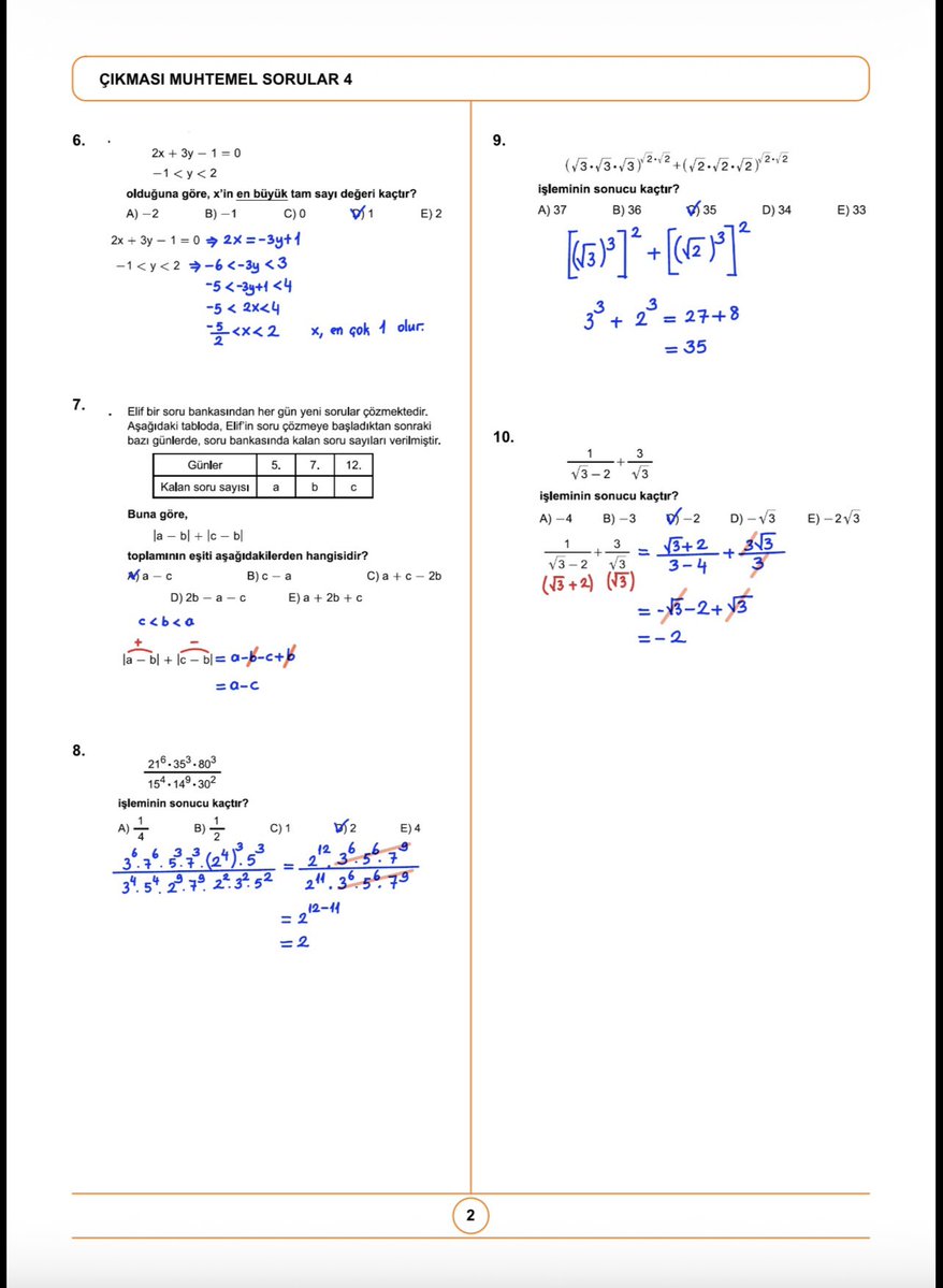 mf_matematik's tweet photo. KPSS ye hazırlananlar , muhtemel çıkabilecek sorular 1 https://t.co/vsGYCysIxg