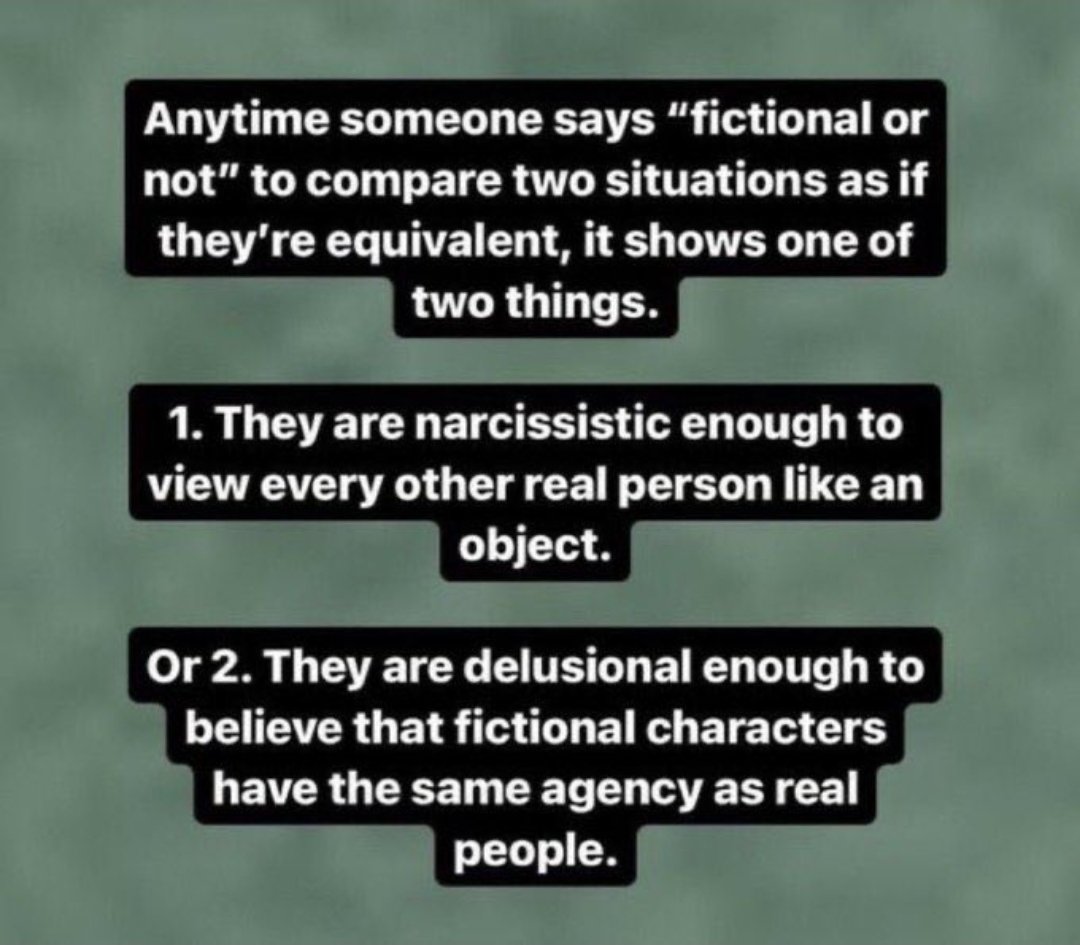 SuperDuperRoses's tweet photo. @yapalotl @fensternis You and people like you are mentally ill and need to learn the difference between fiction and reality! https://t.co/Z3QMmrLOxq