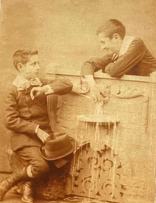 loxaruzi's tweet photo. Marcel #Proust l’arroseur et son frère Robert l’arrosé, vers 1883.
#litterature #lecture #livres 📚📚📚 https://t.co/WuGJ0BQ0At