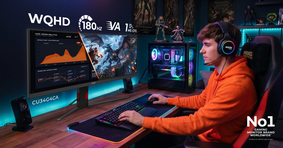 technotestertr's tweet photo. AOC GAMING’in yeni kavisli monitörleri: Oyun ve çalışmayı birleştiren çözüm

https://t.co/dH6RcQTiB3 https://t.co/OH694bSAIv