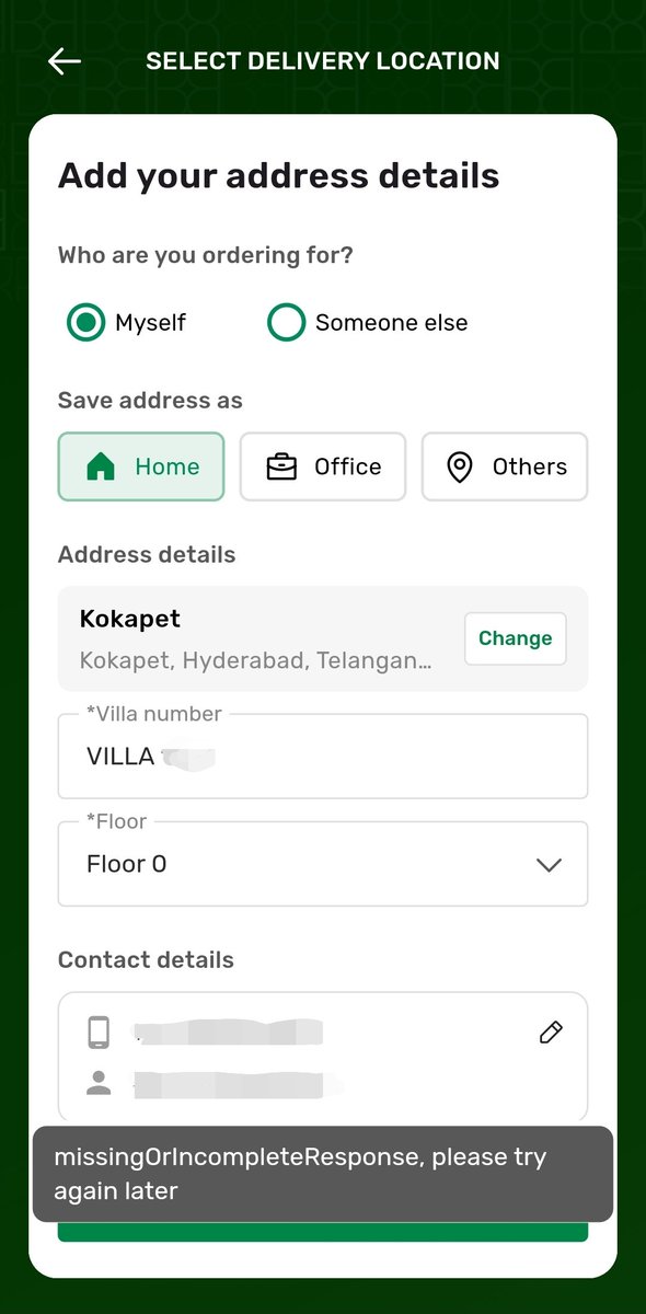 haridara's tweet photo. @bigbasket_com I got a call asking me to try deleting the address and adding again. I was able to delete the address but I am now unable to add it back. The situation now got worse https://t.co/sBk4E1eoyx
