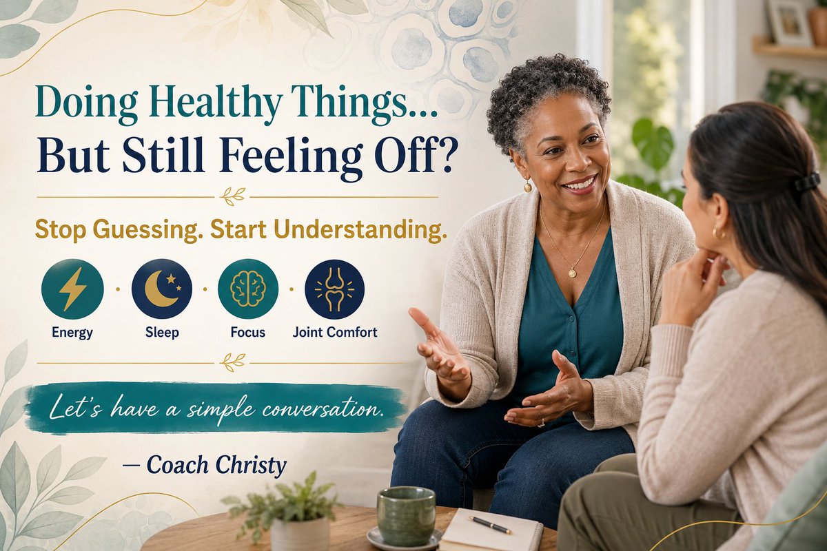 1CoachChristy's tweet photo. Instead of guessing what your body needs, imagine being able to test, learn, and make more informed nutrition choices.

What is one health concern you have been trying to understand—energy, sleep, joint comfort, focus, or something else? https://t.co/oKNjFmIiLn