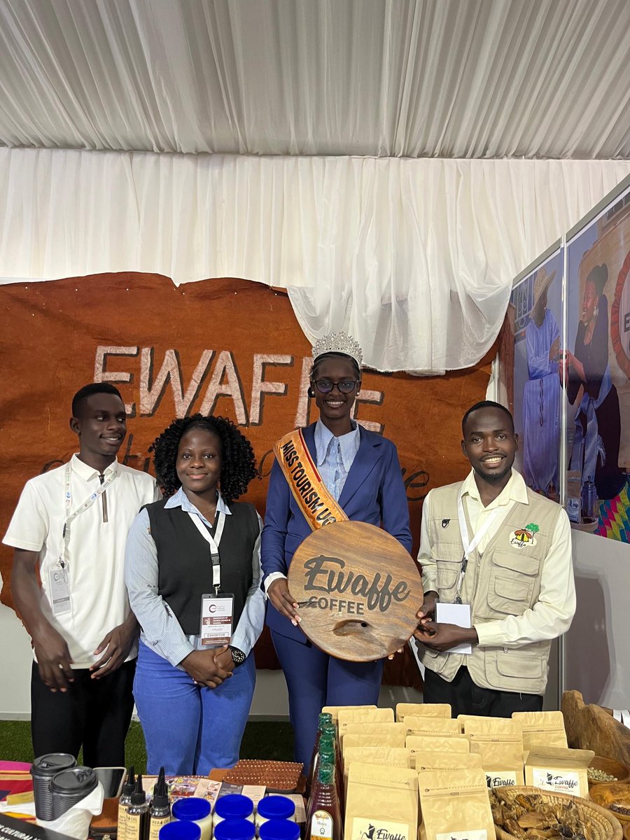 misstourismUga's tweet photo. Miss Tourism Uganda was proud to be part of the Uganda Coffee & Cocoa Expo 2026, celebrating Uganda’s coffee and cocoa story and their growing role in our country’s tourism and global identity.

Join us for the Grand Finale on 4th September 2026. Get your tickets now.

#MissTourismUganda #ExploreUganda