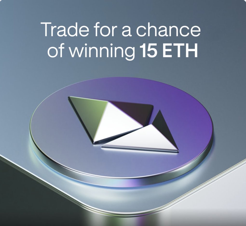 Exoraprono1's tweet photo. 225 ETH up for grabs 😳

15 winners. 15 ETH each.

Sign up first, then earn one lucky draw entry for every $1 of eligible trading volume—running until August 31 ⤵️
https://t.co/eMTlk7IvzL https://t.co/VSL8J3LrdJ
