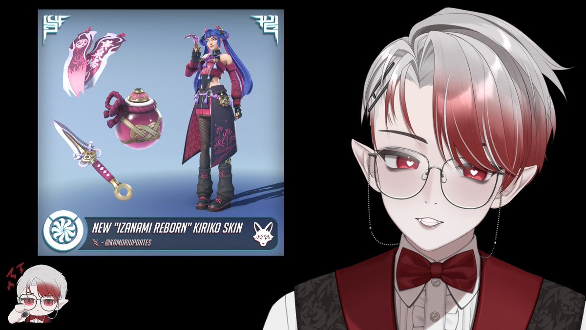 BluuIconn's tweet photo. REMINDER

SKIN -  "IZANAMI REBORN" KIRIKO SKIN ⛩️  GIVEAWAY"

I am doing an #Overwatch "IZANAMI REBORN" KIRIKO SKIN  THIS SATURDAY 15TH AUGEST STARTS ON 4PM AND ENDS ON 7PM AEST

(AEST Time Zone)

Please support Smoll Blu for partner push  and be active to win a free skin.

(p.s if you are not present during the giveaway the 2nd person who is active in chat will win the Giveaway)

Here are the
❤️RULES:❤️
- Follow @BluuIconnon  twitter🥰
- Follow me on twitch (community Giveaway!!)🥰
: https://t.co/RgAZoxwtoA (I need you lmao)
- Like & repost 🥰:
Winners will be contacted via Discord DM. <3

#vtubers #twitch