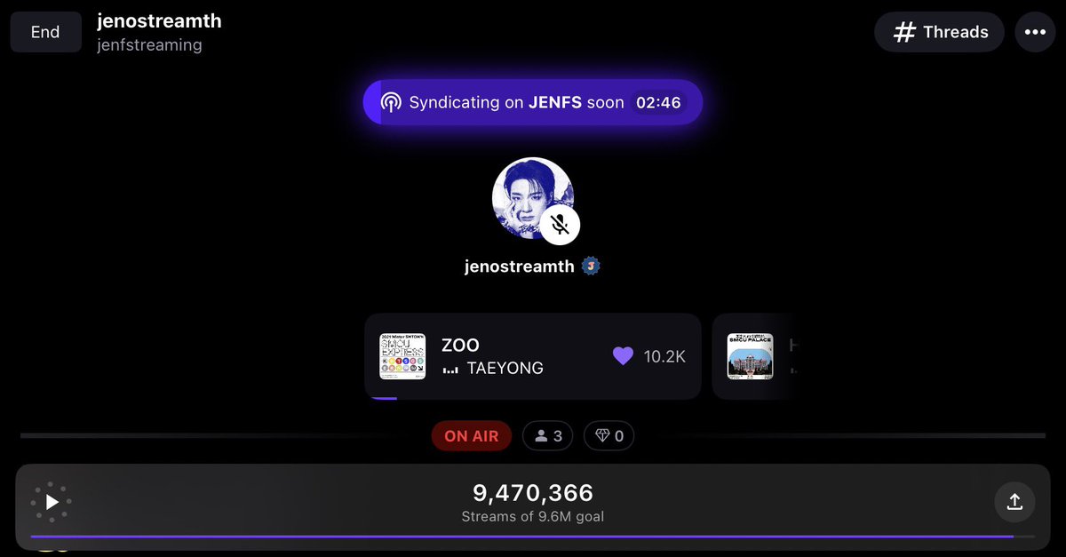 JENOstreamTH's tweet photo. 🔴 NOW ON-AIR 

[📢] เปิดห้องสตรีมแล้วนะคะ เชิญชวนเอนเจนนี่มาเข้าห้องสตรีมกันเยอะ ๆ น้า แชร์ลิงก์ชวนเพื่อน ๆ มาเพิ่มยอดสตรีมให้คุณเจโน่กันนะคะ🩵

link
🔗https://t.co/6ZXHa7Nw5A
🔗https://t.co/sKbOR7S8ow

#สตรีมเพื่อเจโน่ #jenfstreaming https://t.co/hwQyU5sdsO